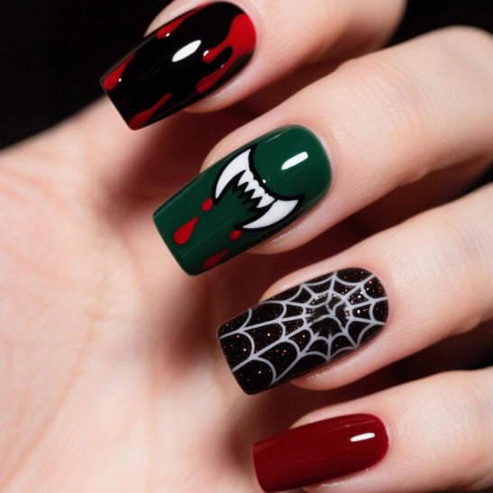 Artistic Halloween Themed Nail Art Kalsten
