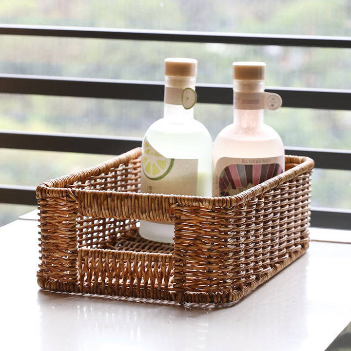 Handwoven Rustic Storage Tray Kalsten
