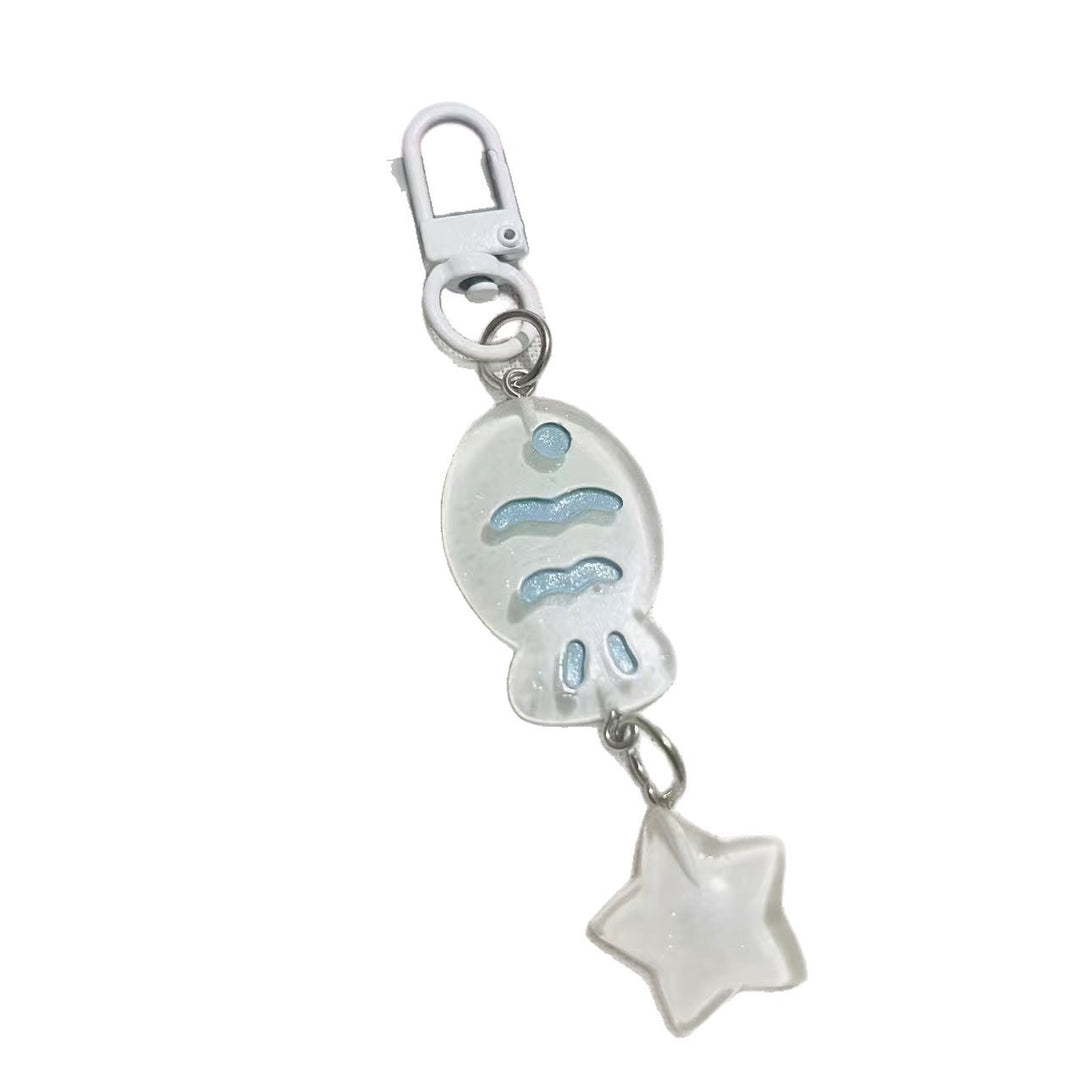 Playful keychain with fish and star motif Kalsten