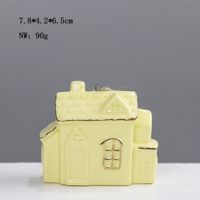 Ceramic House-Shaped Decorative Kalsten