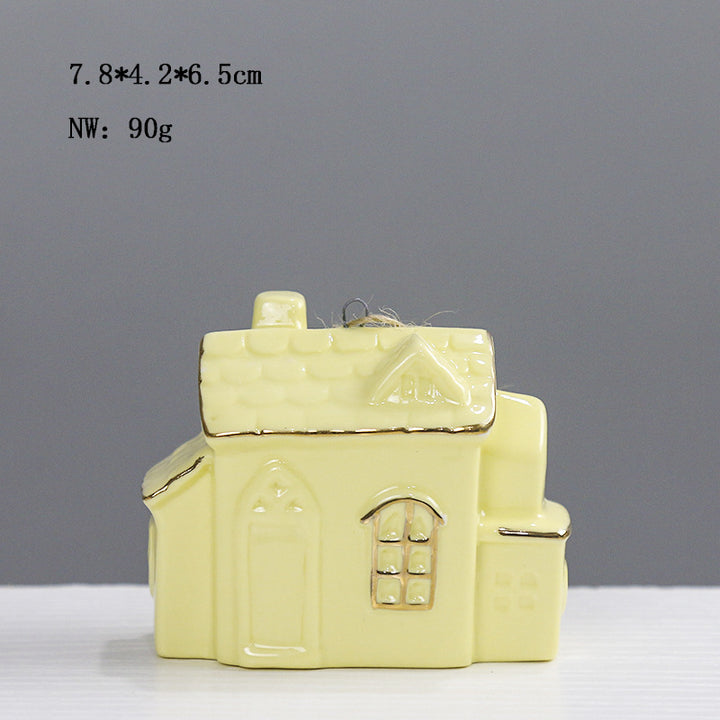 Ceramic House-Shaped Decorative Kalsten