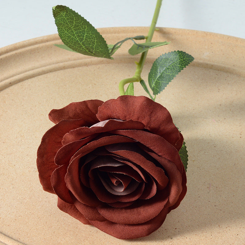 Artificial Silk Rose Stem
