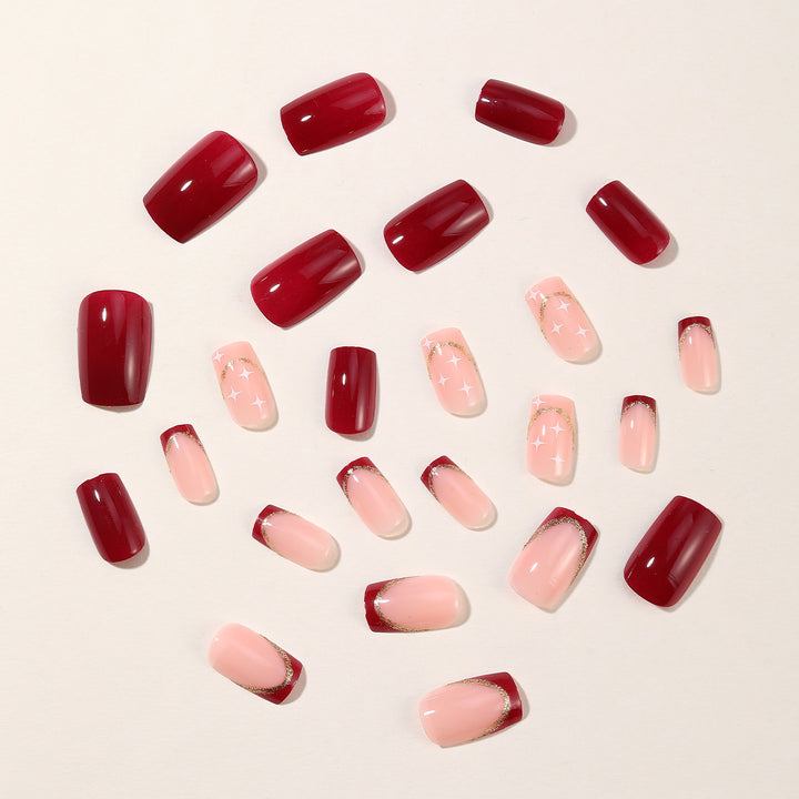 Elegant 3D Gem Accent Nail Art Extensions Kalsten