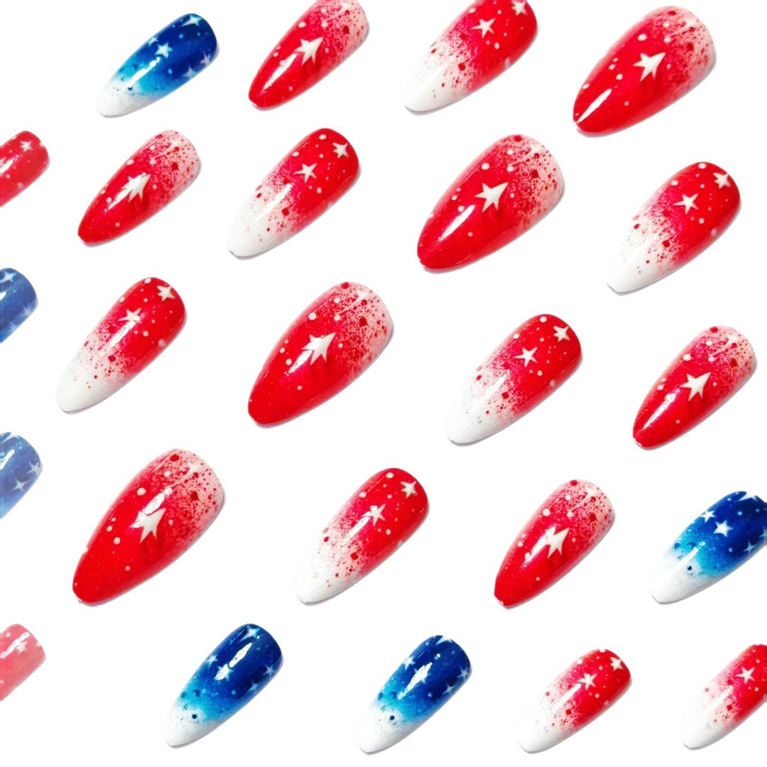 Festive Starry Nail Art Kalsten