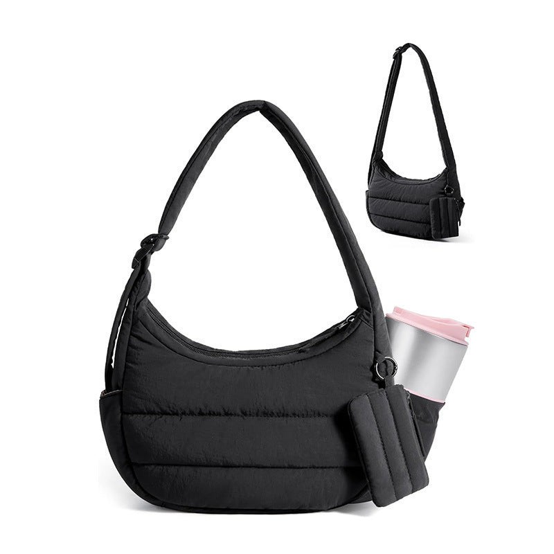 Practical shoulder bag with insulating properties and drink compartment Kalsten