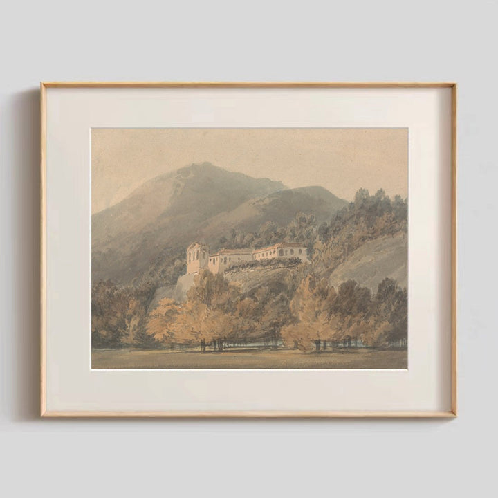 Framed Picturesque Waterfall Artwork