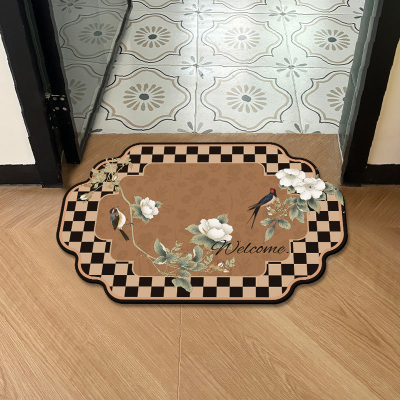 Floral Welcome Mat
