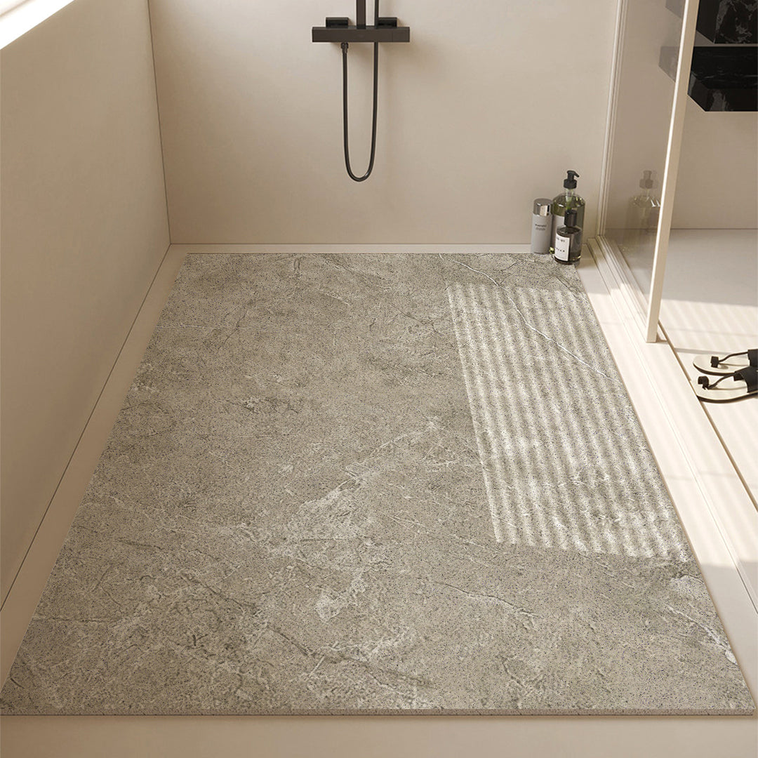Luxurious Stone-Textured Bath Mat