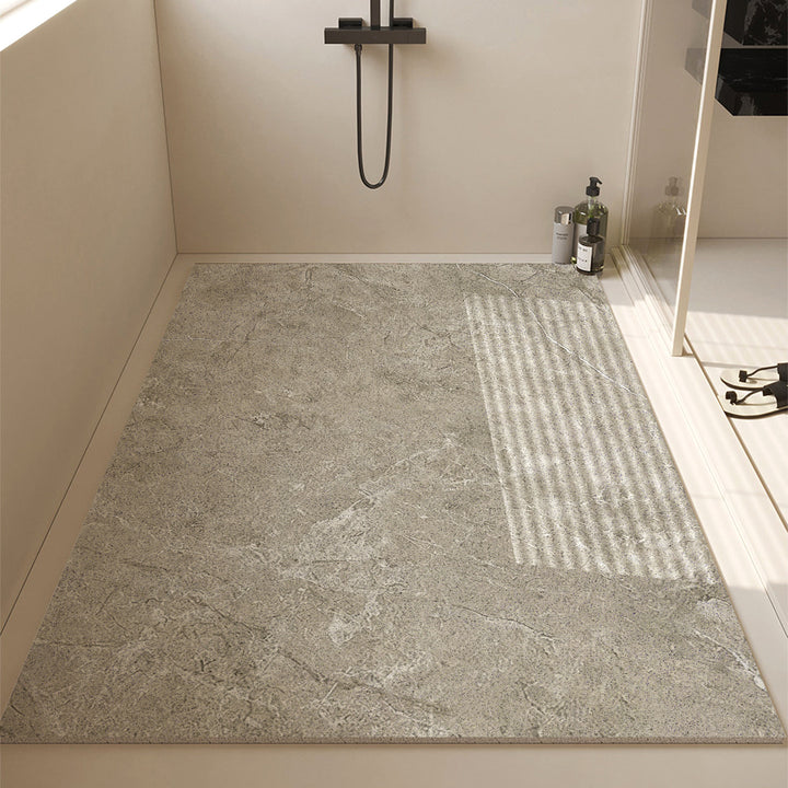 Luxurious Stone-Textured Bath Mat