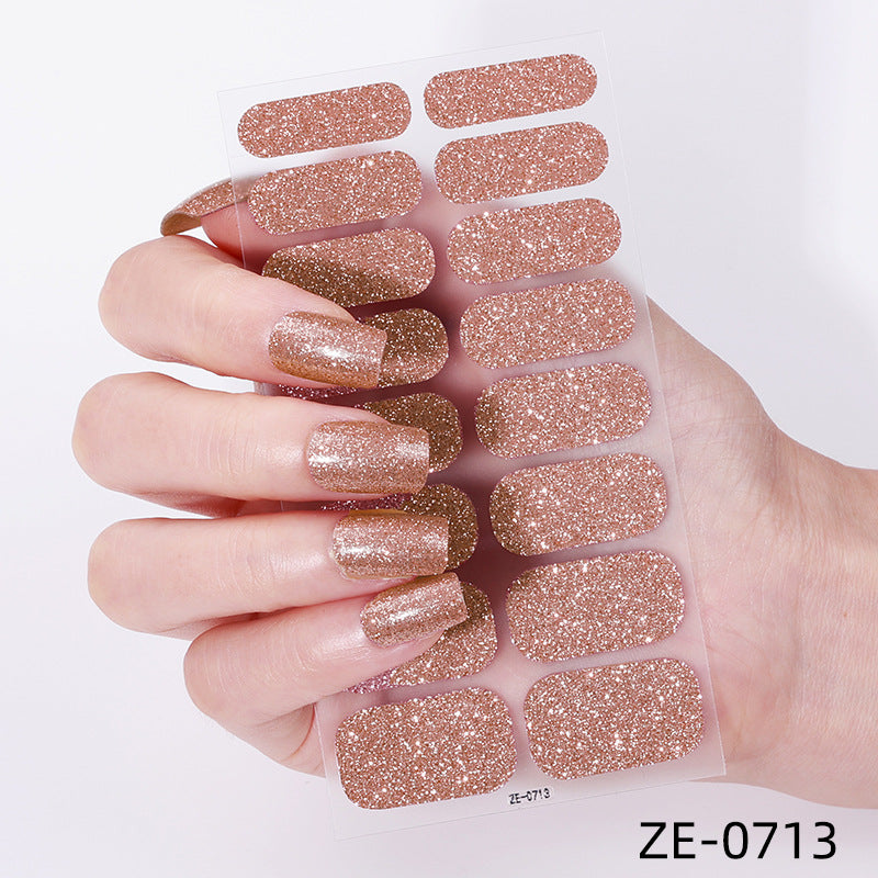 Glitter Finish Nail Wraps