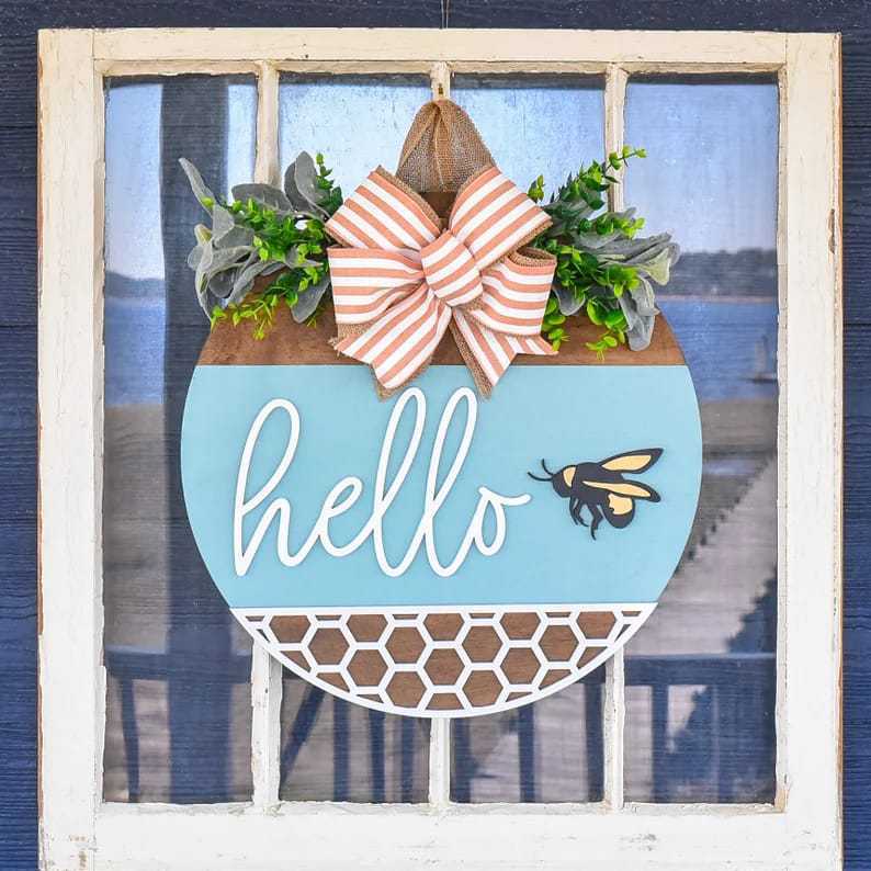Decorative Wooden Welcome Sign