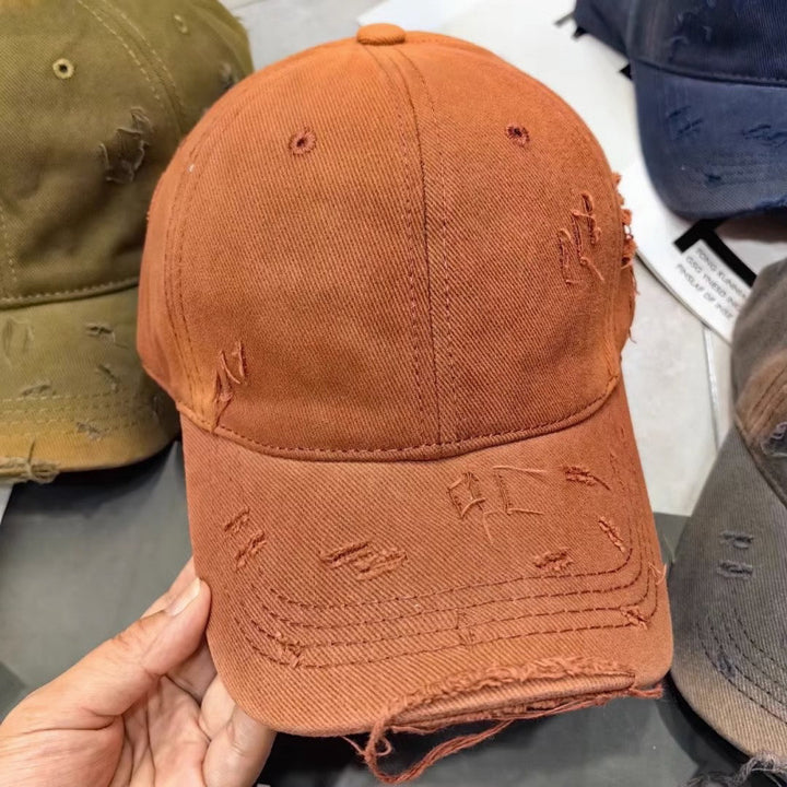 Men's Distressed Denim Baseball Cap Kalsten
