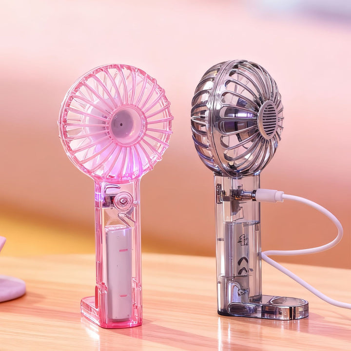 Women’s Portable Mini Fan with USB Connection and Ergonomic Design Kalsten