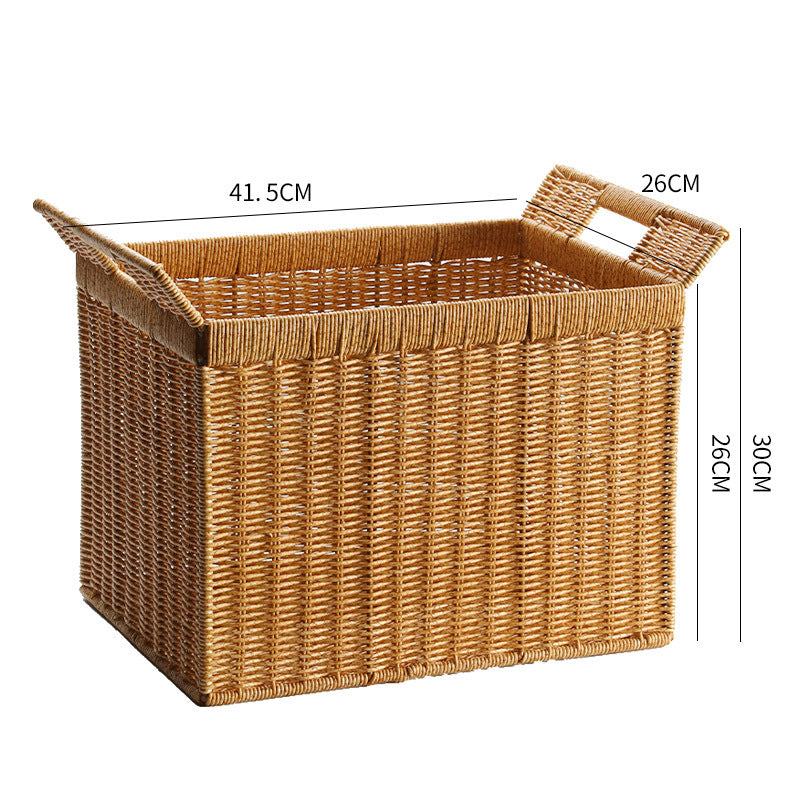 Handcrafted Woven Storage Cube with Ergonomic Handles Kalsten