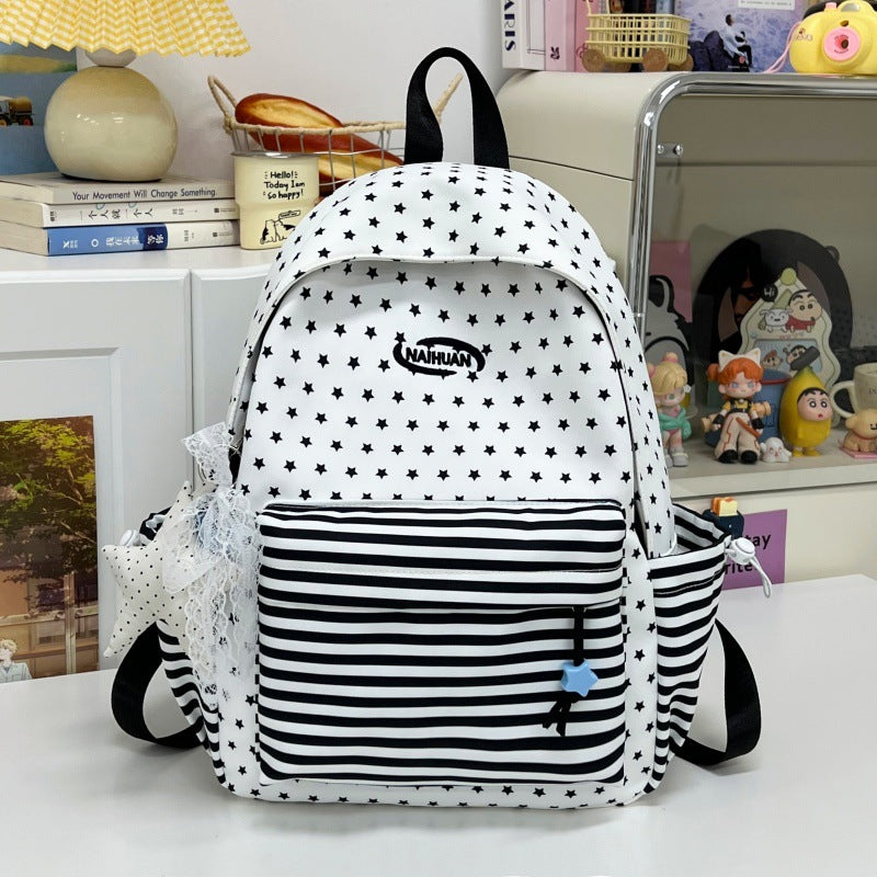 Stylish Star-Patterned Casual Backpack Kalsten