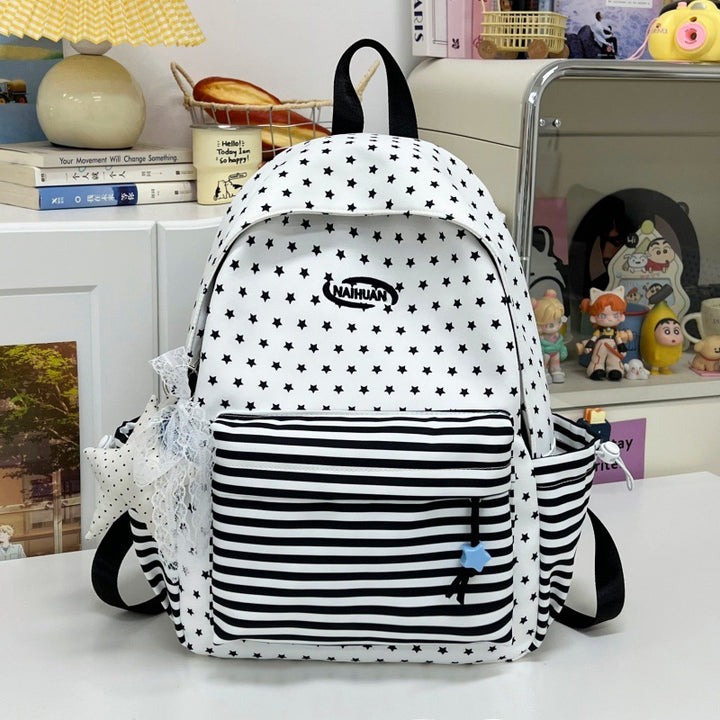 Stylish Star-Patterned Casual Backpack Kalsten