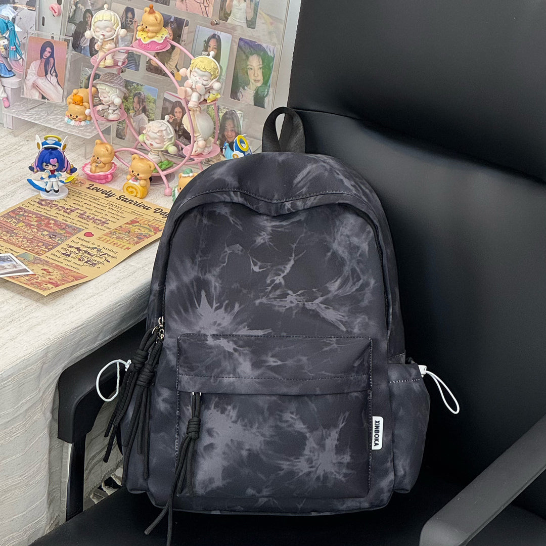 Trendy Tie-Dye Patterned Backpack Kalsten