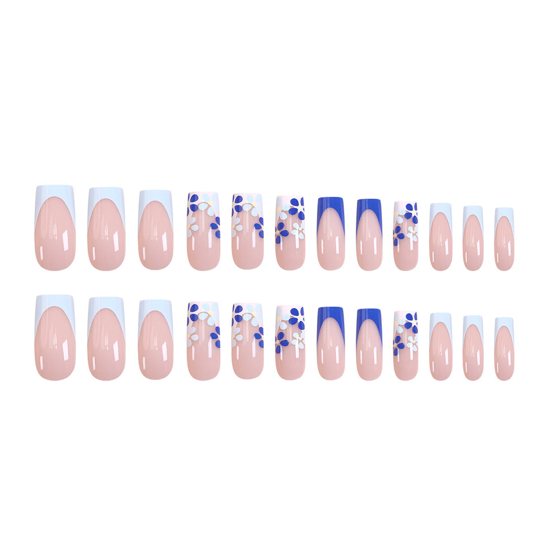 Artistic nail design with floral accents Kalsten