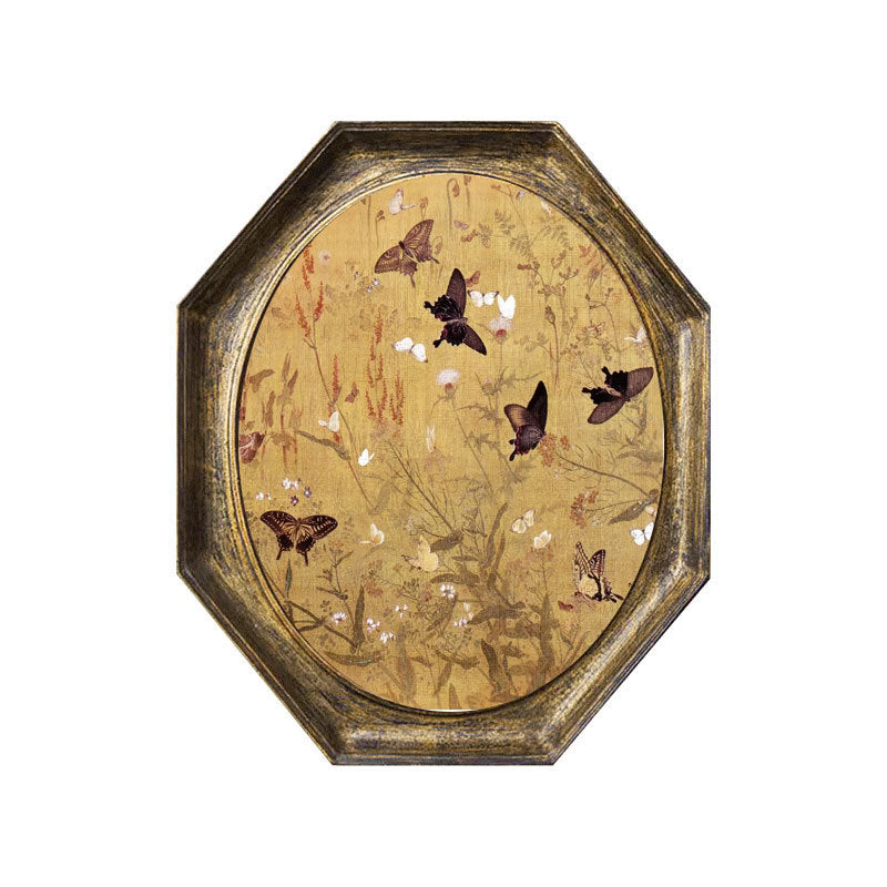 Vintage-inspired Floral Mounted Wall Art