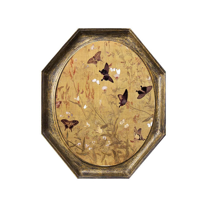 Vintage-inspired Floral Mounted Wall Art
