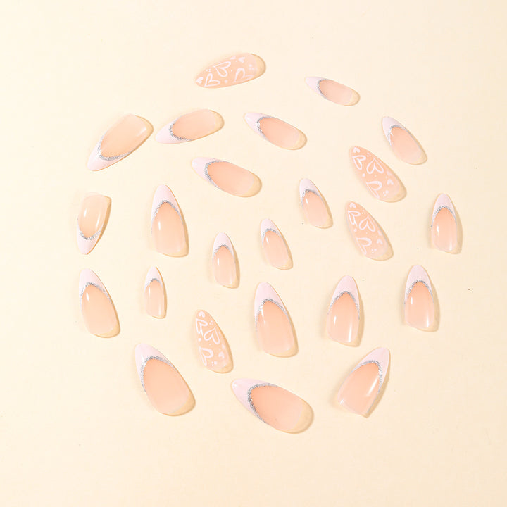 Elegant French Tip Acrylic Nail Art Kalsten
