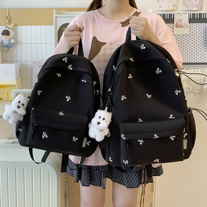 Floral Embroidered Daily Backpack Kalsten