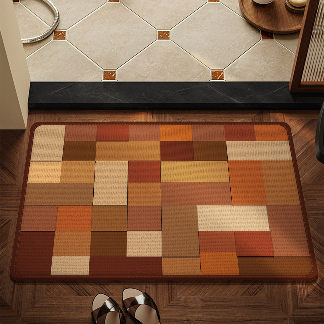 Textured Wooden Pattern Mat