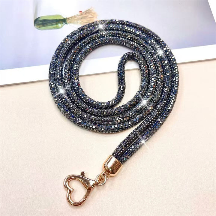 Sparkling Rhinestone Key Lanyard Kalsten