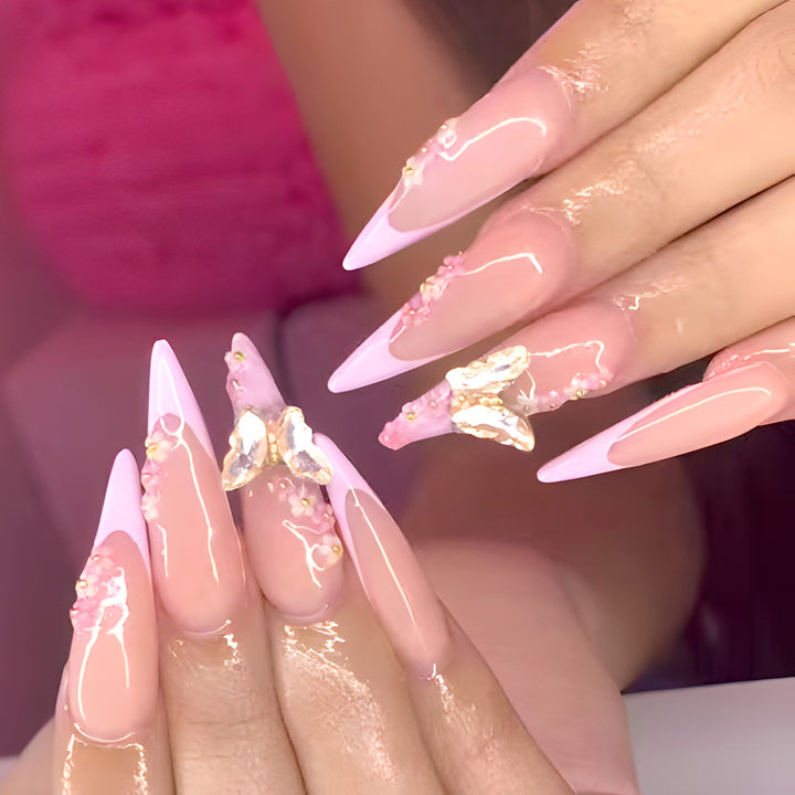 Decorative Stiletto Nail Art Extensions Kalsten