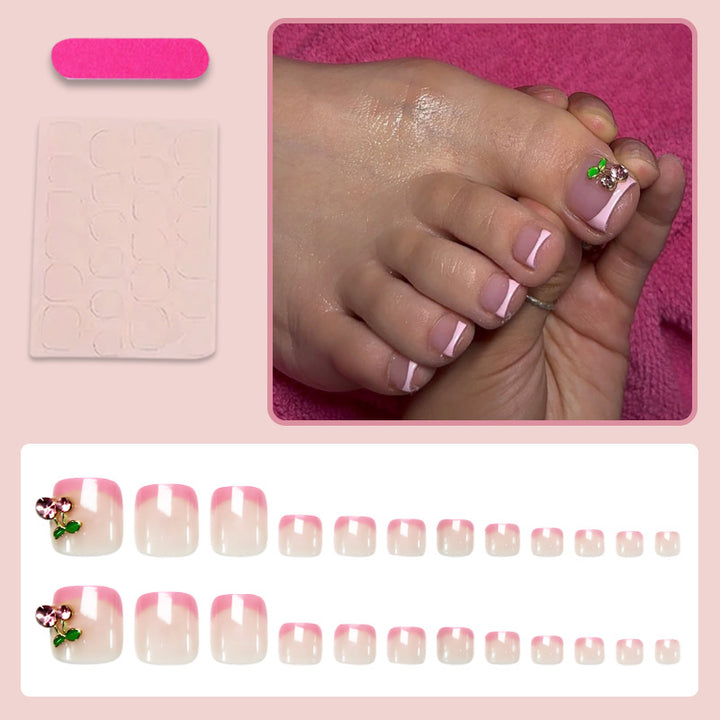 Nail art set with elegant flower decorations Kalsten