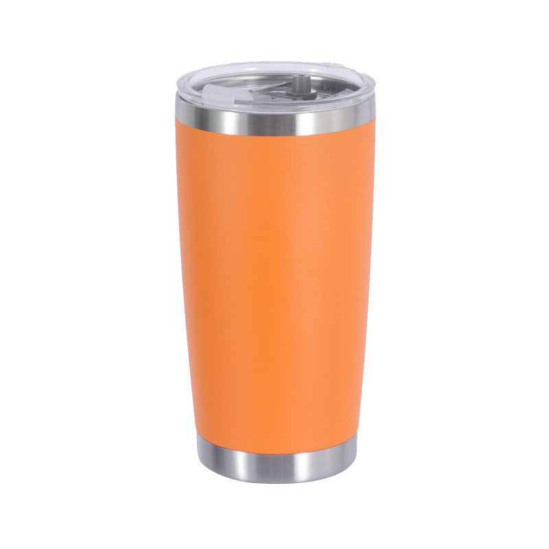 Vacuum Insulated Stainless Steel Travel Tumbler With Spill-Resistant Slider Lid And Tapered Cupholder Fit