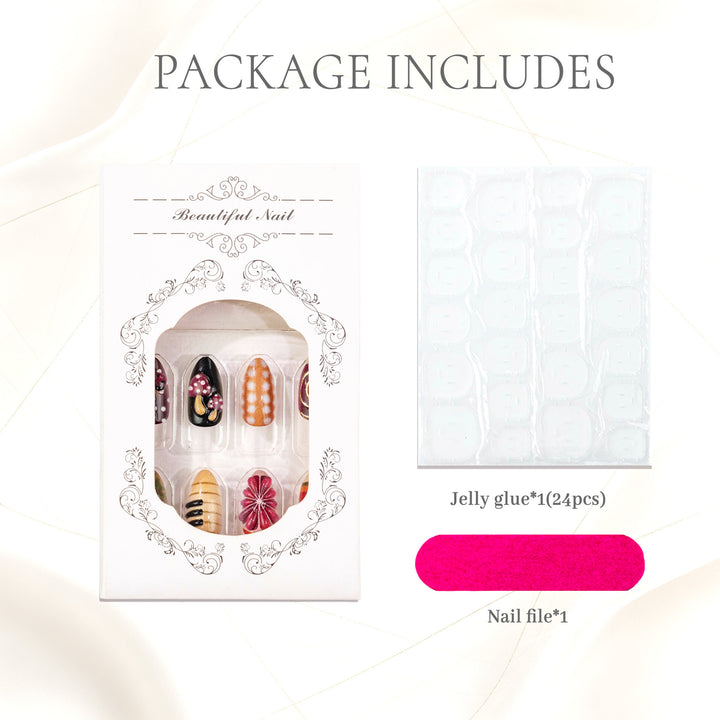 Themed Artistic Press-On Nail Set