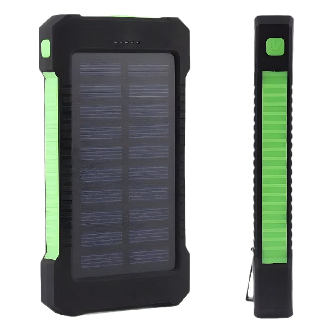 Solar-powered power bank with integrated compass and carabiner hook Kalsten