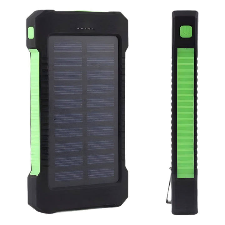Solar-powered power bank with integrated compass and carabiner hook Kalsten