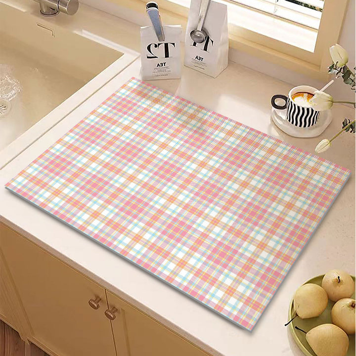 Checkered Kitchen Mat Kalsten