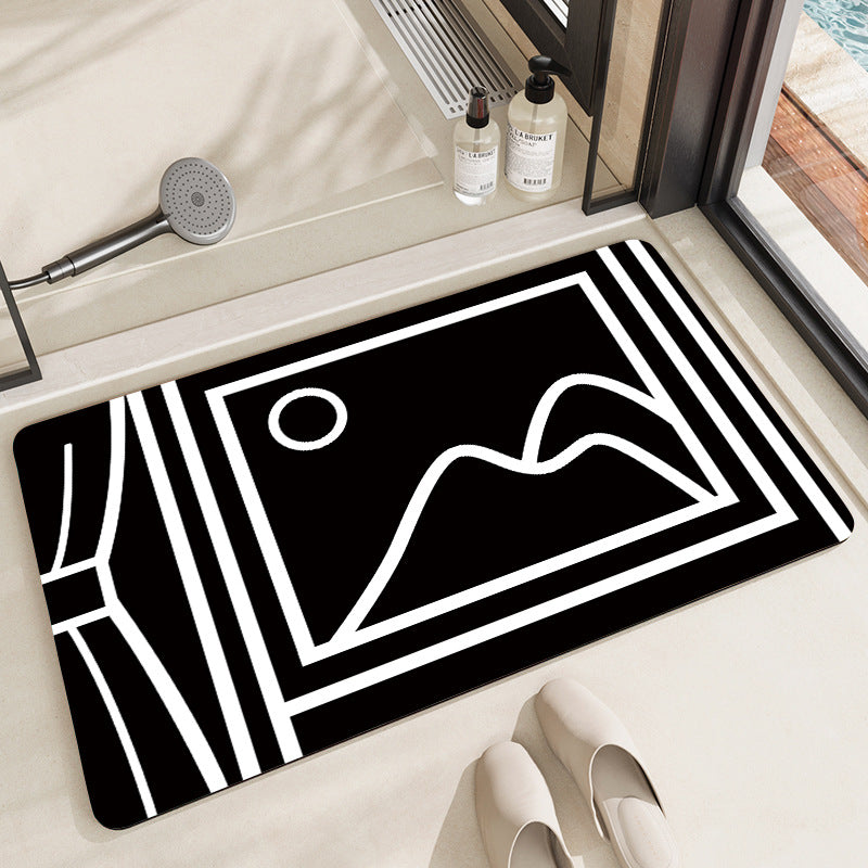 Modern Artistic Bath Mat Kalsten
