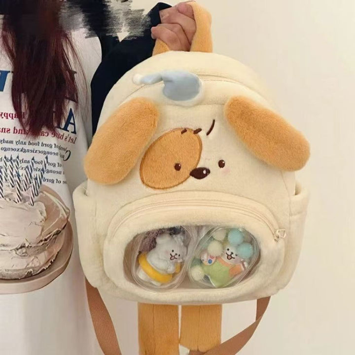 Plush backpack with cute dog design Kalsten