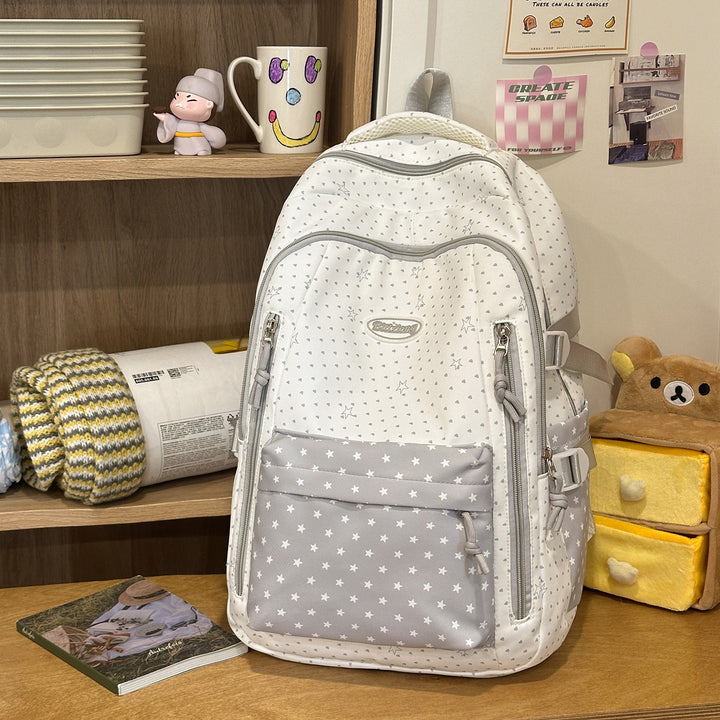 Decorative Star-Patterned Backpack Kalsten