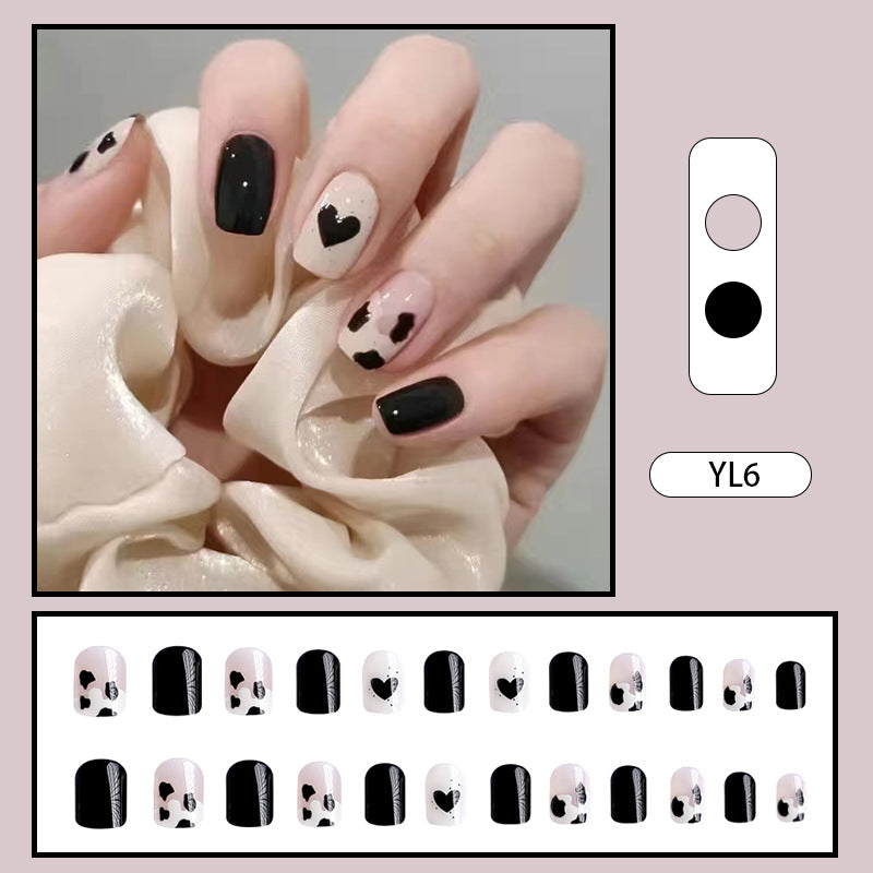 Creative nail art with heart and animal motifs Kalsten