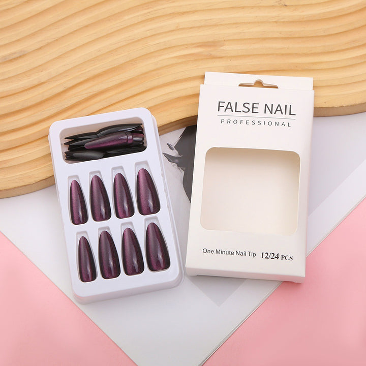 Glossy Almond-Shaped Press-On Nails Set Kalsten