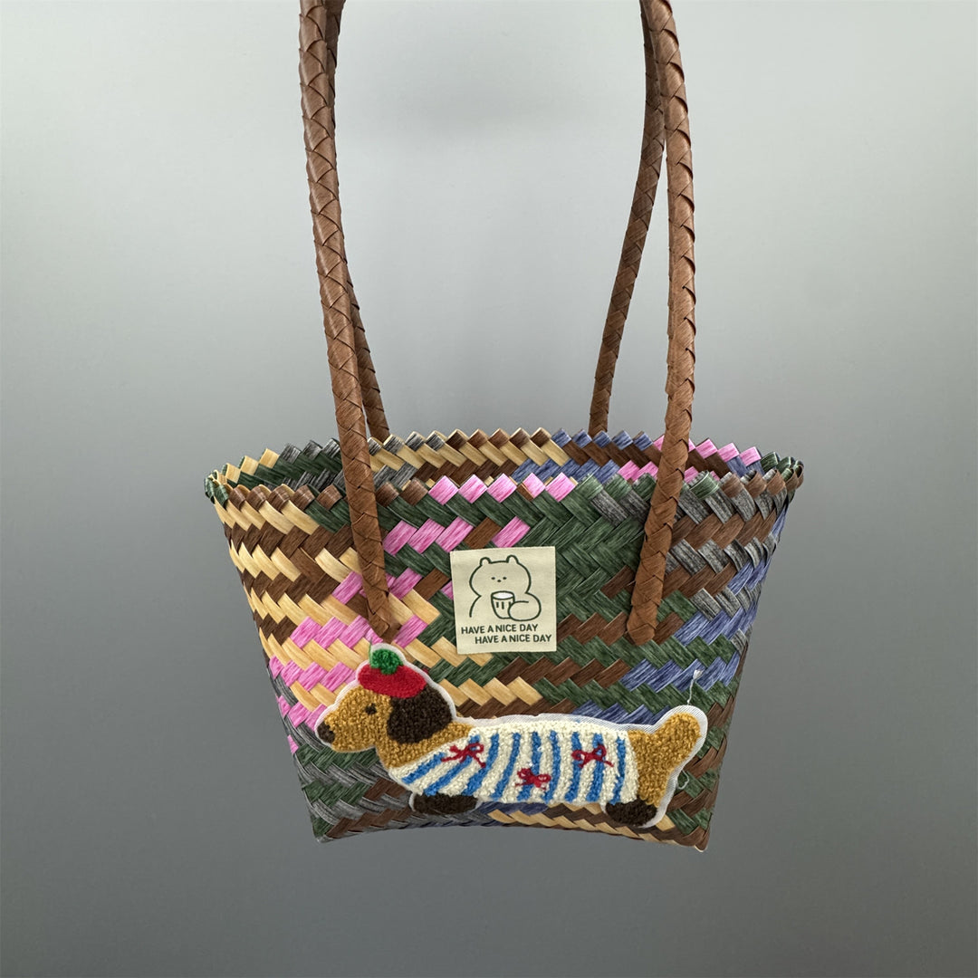 Playful and Handmade Basket Bag Kalsten