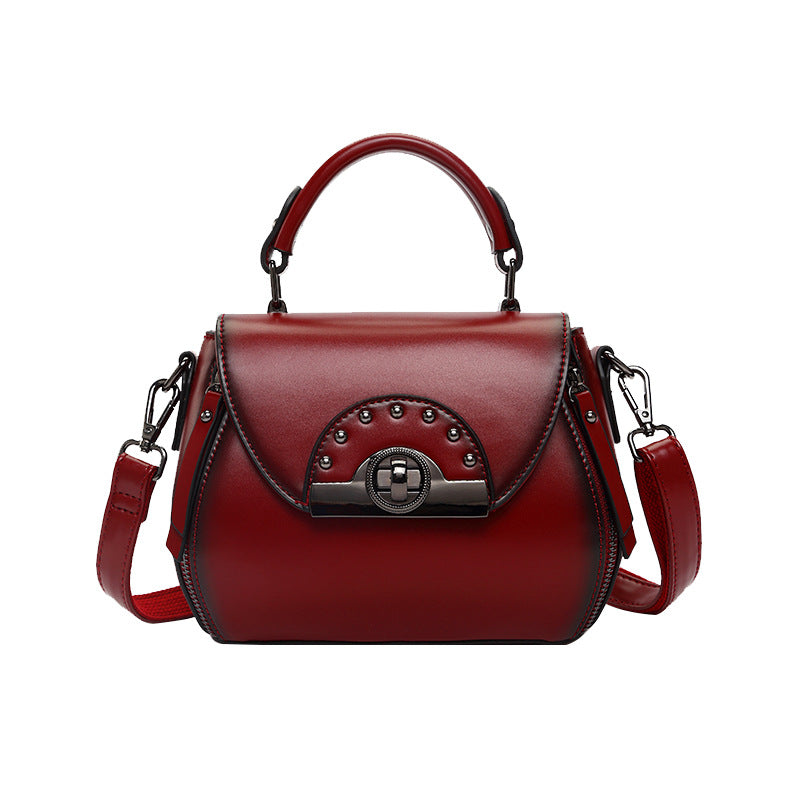Chic Structured Handbag with Studded Accents