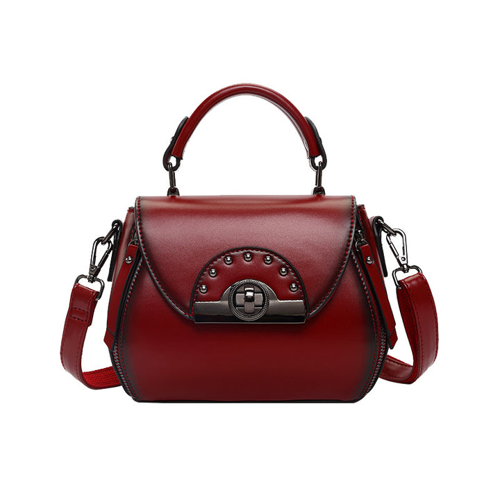 Chic Structured Handbag with Studded Accents