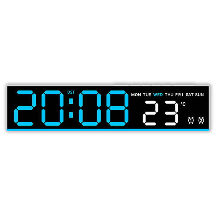 Digital clock with large LED display and temperature display Kalsten