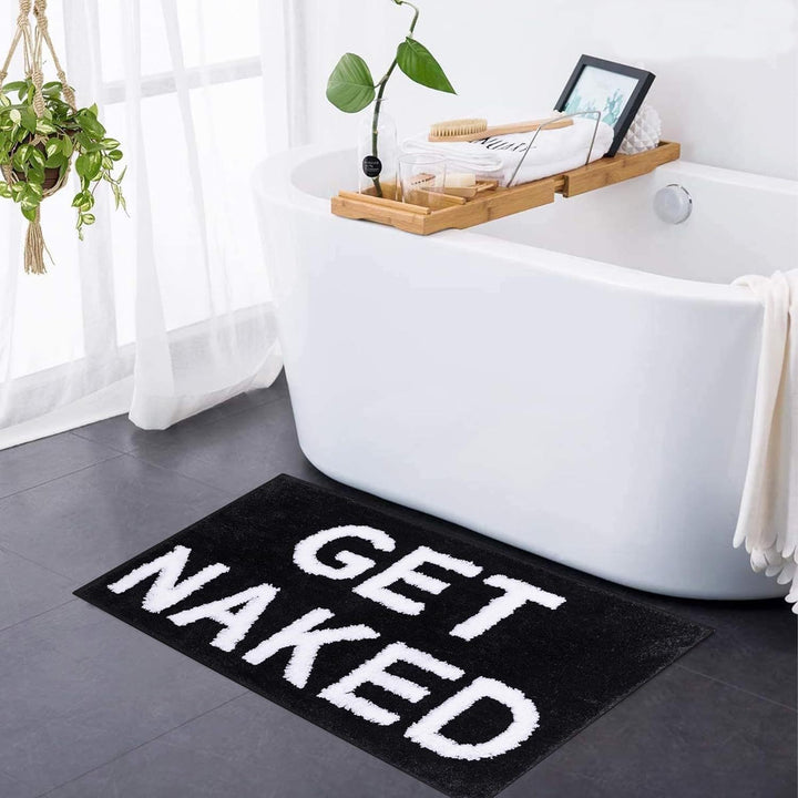Playful Text Bath Mat Kalsten