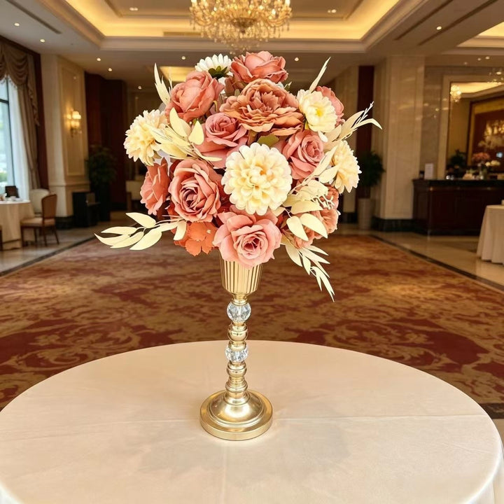 Luxurious Floral Arrangement with Decorative Stand