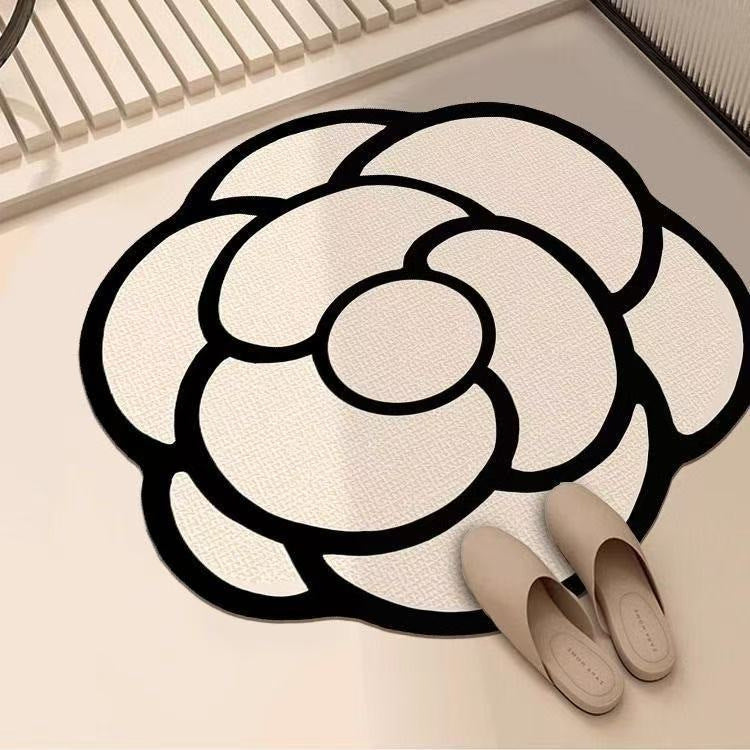 Artistic Floral Design Area Mat