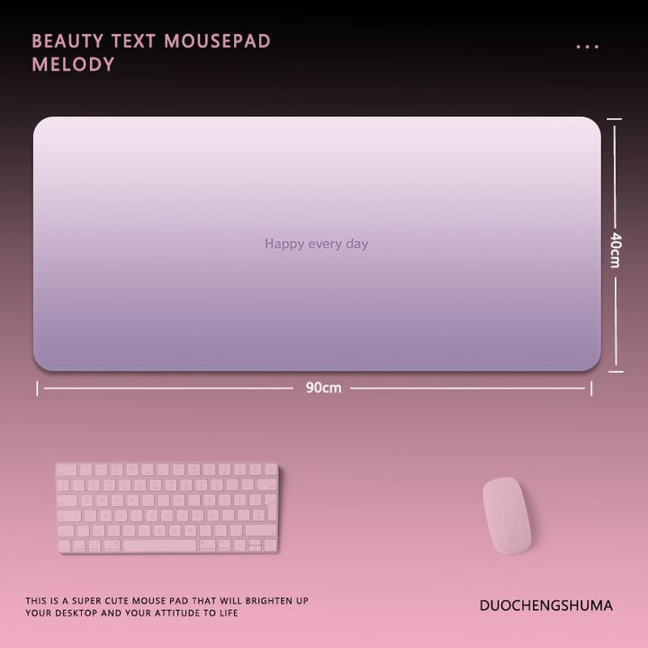 Inspirational Text Gaming Mouse Pad