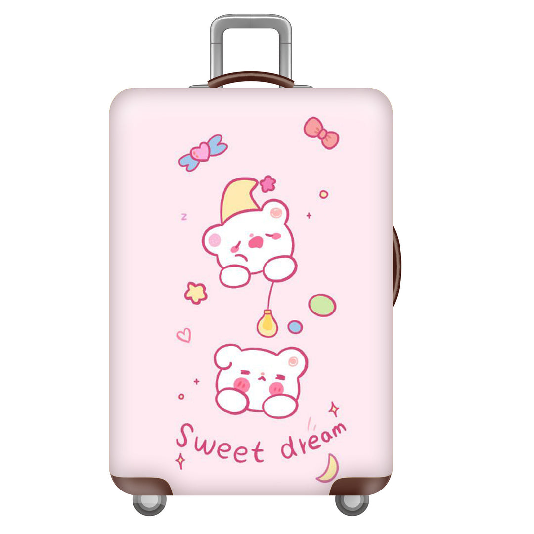 Women's Hard Shell Suitcase with Cheerful Kalsten Design