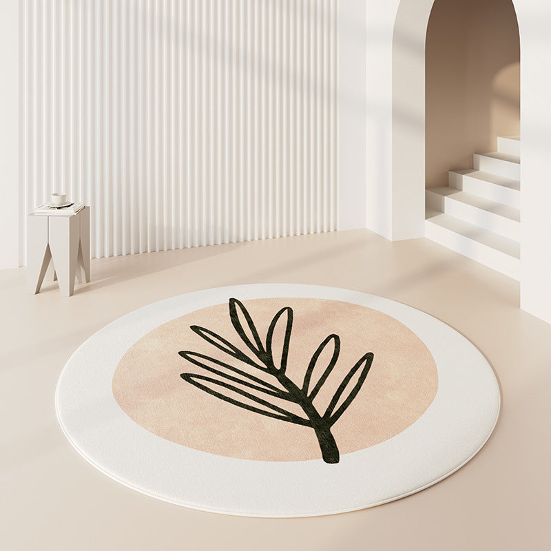 Round Graphic Area Rug Kalsten
